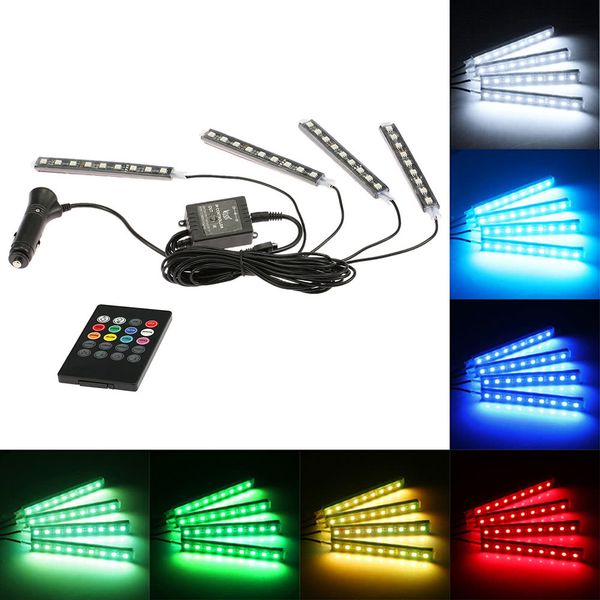 4 in 1 wireless remote control interior atmosphere light bar car floor dash led decoration lamp kit 12v
4 in 1 wireless remote control interior atmosphere light bar car floor dash led decoration lamp kit 12v