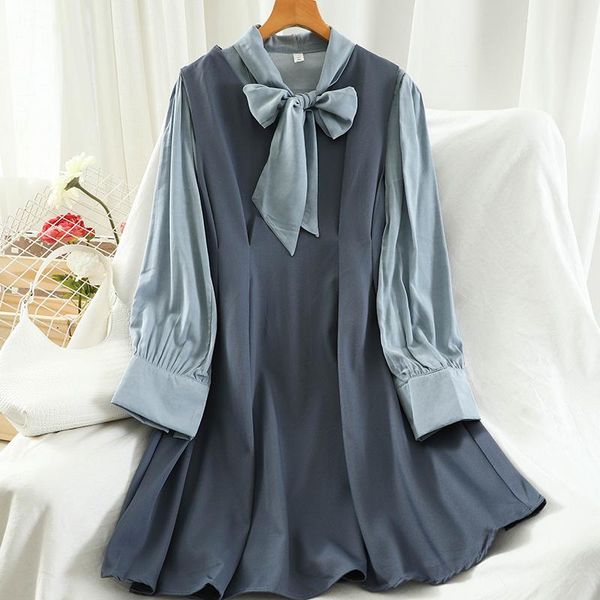 women's tracksuits korean style women dress set casual streetwear bow patchwork long sleeve loose blouse shirt+a line midi dresses 3 co, Gray
women's tracksuits korean style women dress set casual streetwear bow patchwork long sleeve loose blouse shirt+a line midi dresses 3 co, Gray