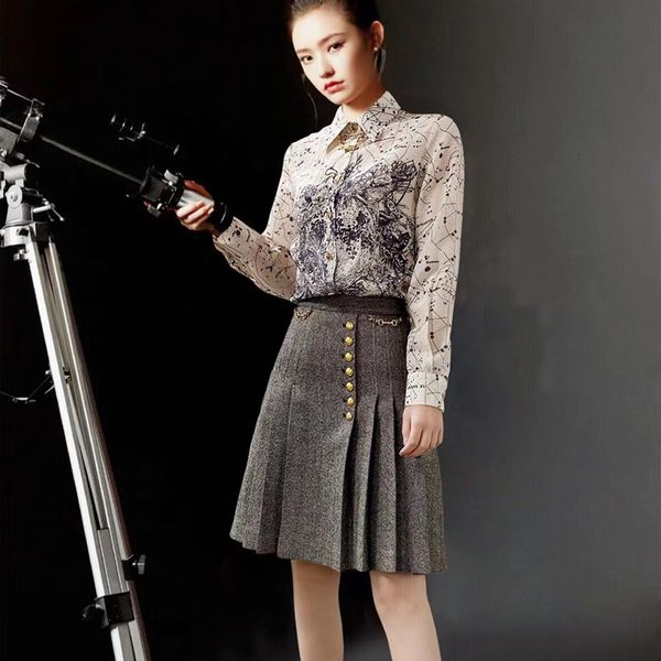 spring new style retro printing sleeve long temper thin suit women's clothes ijxq, White
spring new style retro printing sleeve long temper thin suit women's clothes ijxq, White