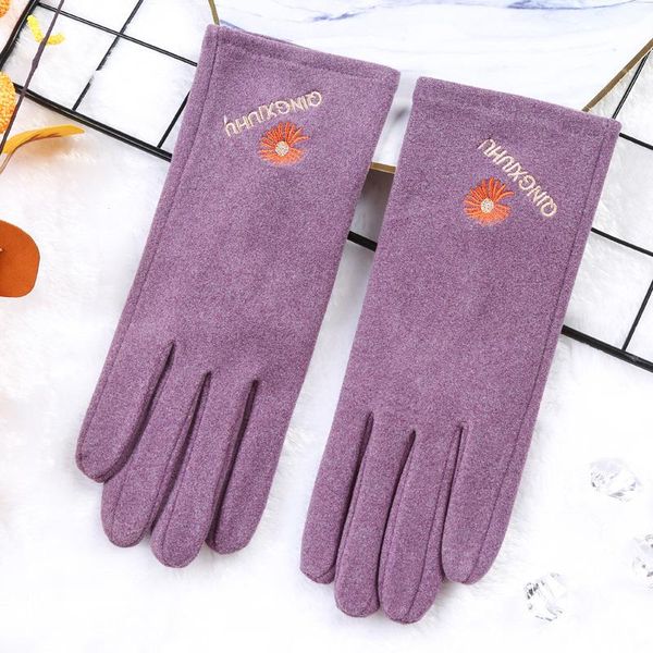 five fingers gloves female warm embroidery thin anti-slip touch screen students plus-down thick outdoor riding driving long, Blue;gray
five fingers gloves female warm embroidery thin anti-slip touch screen students plus-down thick outdoor riding driving long, Blue;gray