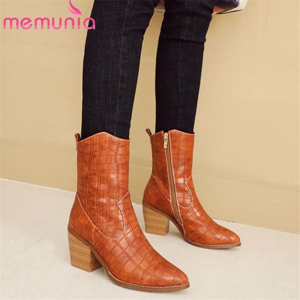 memunia 2020 new arrival women ankle boots synthesis leather high heels shoes pointed toe zip autumn winter boots female black
memunia 2020 new arrival women ankle boots synthesis leather high heels shoes pointed toe zip autumn winter boots female black