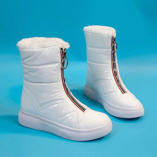 ins color zipper white women's snow boots 2021 new fashion winter snow boots platform shoes footwear mid calf women solid #fy7w, Black 
ins color zipper white women's snow boots 2021 new fashion winter snow boots platform shoes footwear mid calf women solid #fy7w, Black