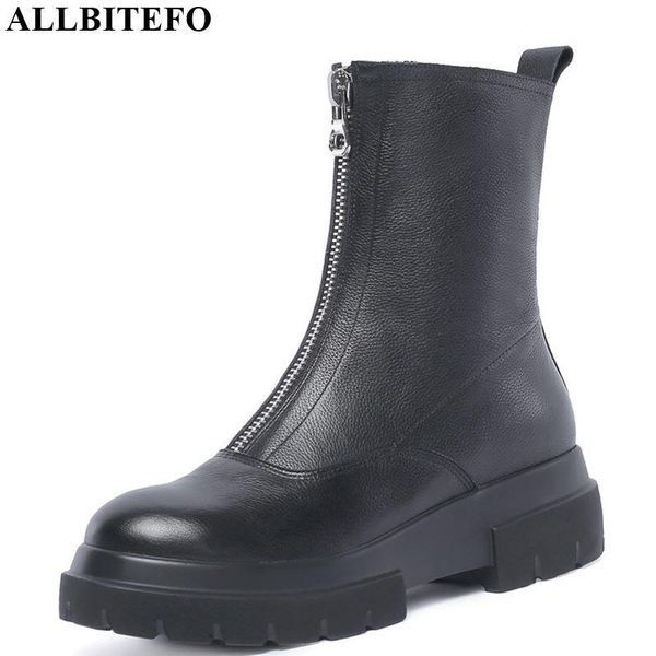 allbitefo fashion zip genuine leather thick heel ankle boots for women winter snow women boots casual leather girls shoes, Black
allbitefo fashion zip genuine leather thick heel ankle boots for women winter snow women boots casual leather girls shoes, Black