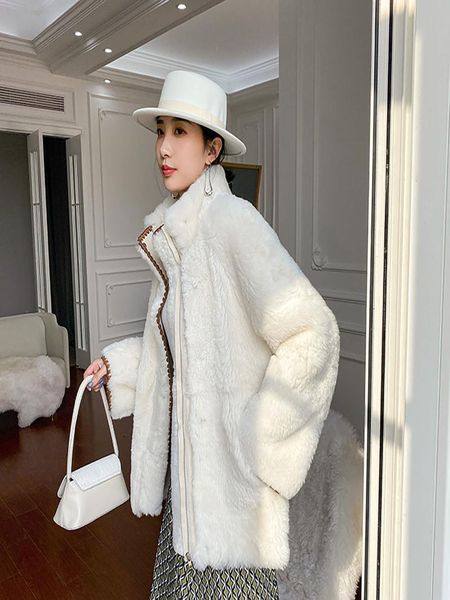quality upset pilots han edition pure color fair maiden temperament in commuting long fur collar long-sleeved white fur, Black
quality upset pilots han edition pure color fair maiden temperament in commuting long fur collar long-sleeved white fur, Black