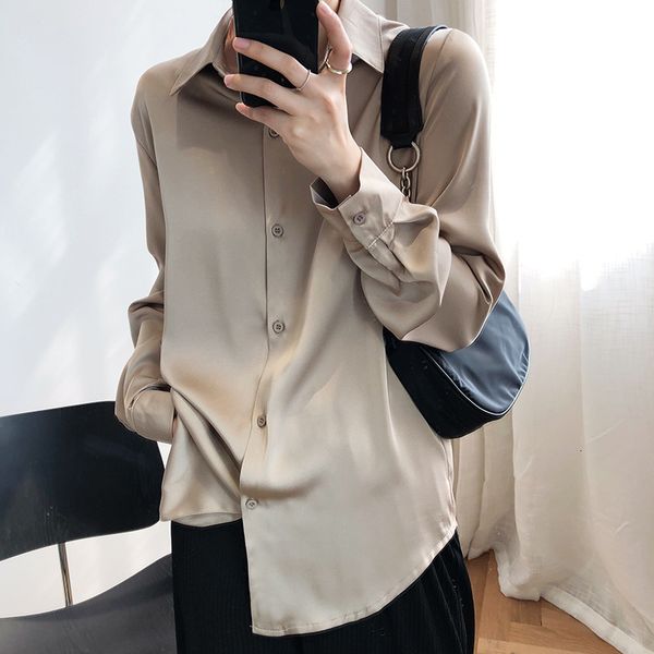 2021 new women white turn down collar long sleeve satin material womens and blouses casual shirt blusas roupa feminina 6l92
2021 new women white turn down collar long sleeve satin material womens and blouses casual shirt blusas roupa feminina 6l92