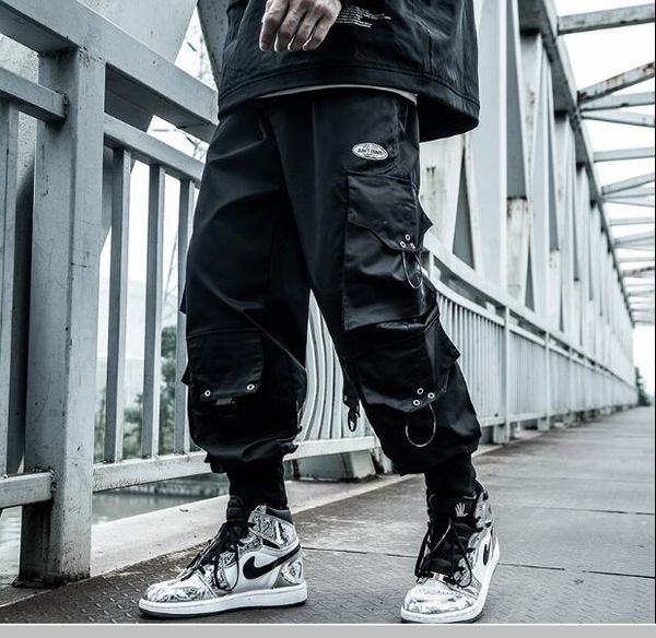 harajuku paratrooper pants men's clothes loose trendy hip hop drawstring cargo pants multi-pocket drawstring overalls hip hop gray blac, Black
harajuku paratrooper pants men's clothes loose trendy hip hop drawstring cargo pants multi-pocket drawstring overalls hip hop gray blac, Black