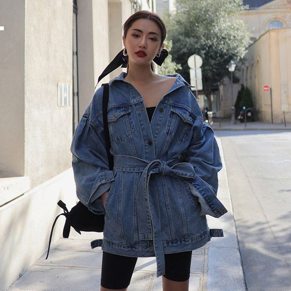 light denim 2021 jacket autumn winter kpop style streetwear woman clothes i24a osq1, Black;brown
light denim 2021 jacket autumn winter kpop style streetwear woman clothes i24a osq1, Black;brown