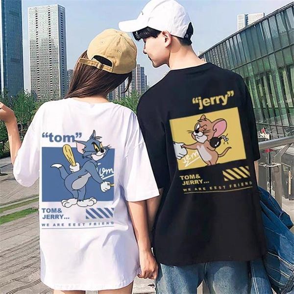 women girls boys t-shirt black female summer male loose gift shirts printed cartoon holiday couple girlfriens tshirts, White
women girls boys t-shirt black female summer male loose gift shirts printed cartoon holiday couple girlfriens tshirts, White