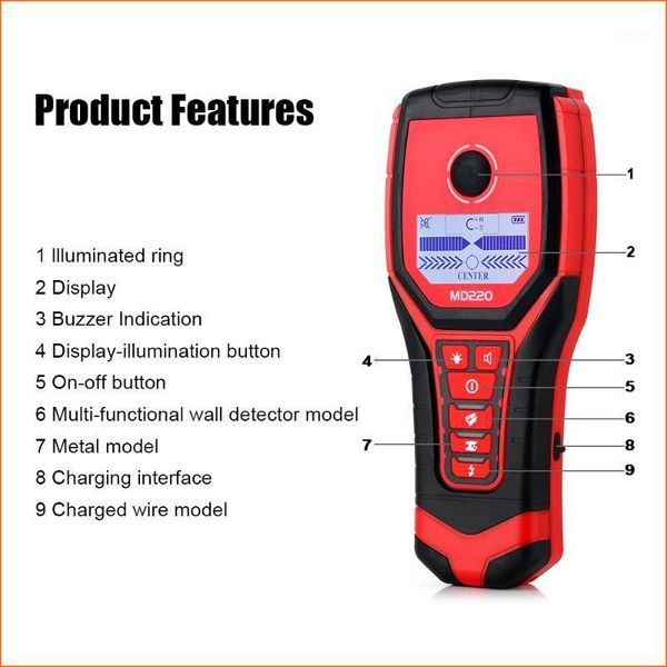 rz multi-functional wall detector find metal metal sensor professional handheld wall tester plastic pipe electric wire detector1
rz multi-functional wall detector find metal metal sensor professional handheld wall tester plastic pipe electric wire detector1