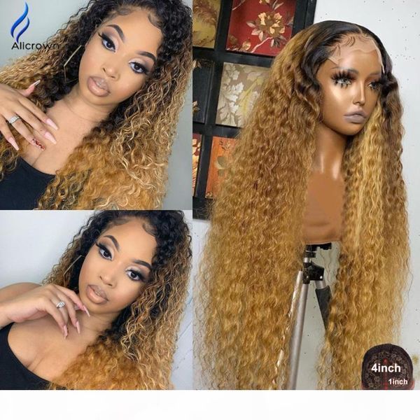 alicrown 180% density curly t-part lace front human hair wigs for women brazilian lace wigs pre-plucked non-remy hair, Black;brown
alicrown 180% density curly t-part lace front human hair wigs for women brazilian lace wigs pre-plucked non-remy hair, Black;brown