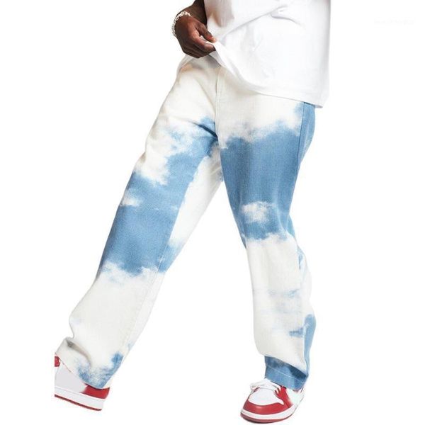 men's jeans tie dye men 2021 straight pants clothing casual streetwear loose denim1, Blue
men's jeans tie dye men 2021 straight pants clothing casual streetwear loose denim1, Blue