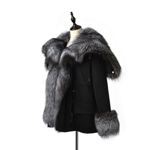ur fashion real fur coat women black parka natural silver fox fur coat with hood adjustable winter fox fur parka short lj201203
ur fashion real fur coat women black parka natural silver fox fur coat with hood adjustable winter fox fur parka short lj201203
