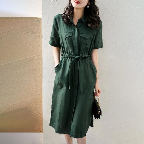 casual dresses women dress fashionable solid color linen shirt with buttons1, Black;gray
casual dresses women dress fashionable solid color linen shirt with buttons1, Black;gray