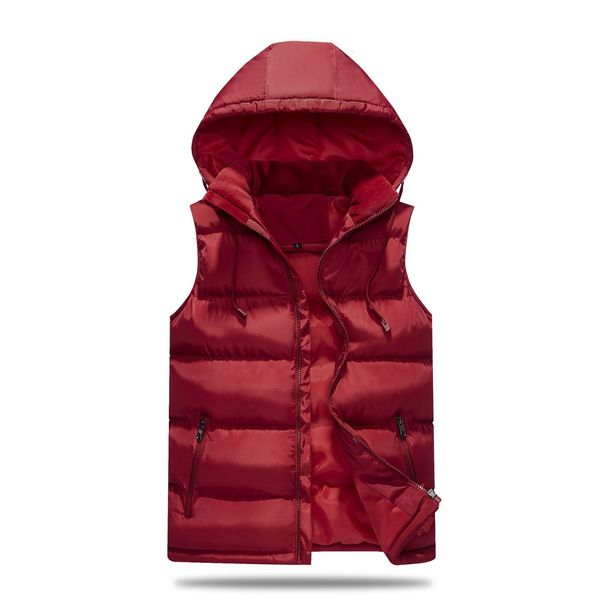 autumn and winter new men's large hooded vest, Black;white
autumn and winter new men's large hooded vest, Black;white