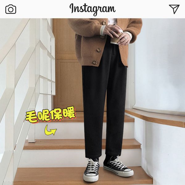 2021 men's trousers spring and winter new fine-wool fit straight-leg leg male clothing 3jlr, Black
2021 men's trousers spring and winter new fine-wool fit straight-leg leg male clothing 3jlr, Black