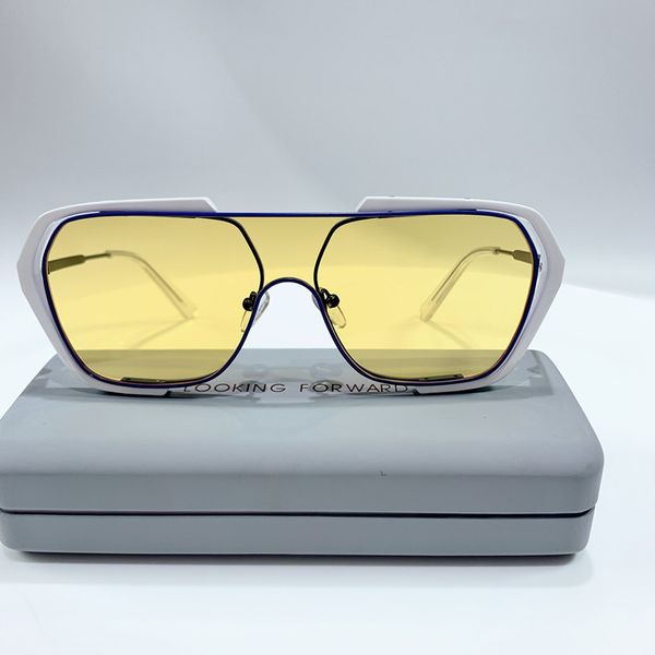 irregular oversized sunglasses one-piece black and blue large frame yellow lenses sun glasses retro trendy fashion design uv protection summ, White;black
irregular oversized sunglasses one-piece black and blue large frame yellow lenses sun glasses retro trendy fashion design uv protection summ, White;black