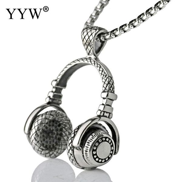 pendant necklaces yyw music dj headphone stainless steel headset necklace gift chain men women hip hop jewelry rock, Silver
pendant necklaces yyw music dj headphone stainless steel headset necklace gift chain men women hip hop jewelry rock, Silver