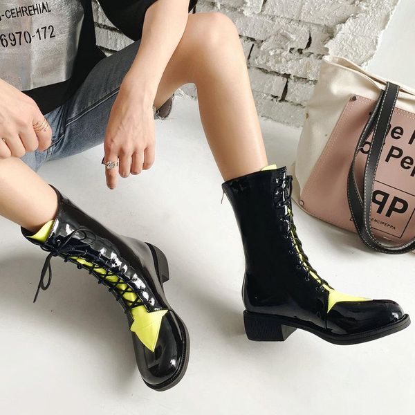 boots 2021 tide girl women fashion motorcycle square low heel ankle autumn winter zipper mid-calf big size 44, Black
boots 2021 tide girl women fashion motorcycle square low heel ankle autumn winter zipper mid-calf big size 44, Black