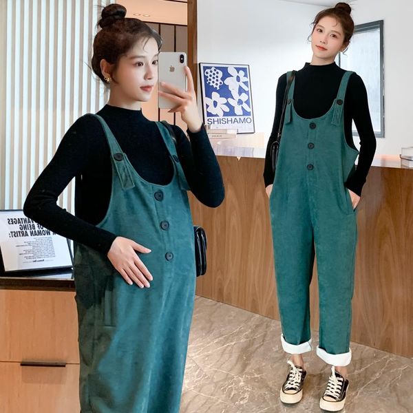 6949# autumn winter corduroy maternity bib pants with shirt jumpsuits clothes for pregnant women loose pregnancy overalls suits, White
6949# autumn winter corduroy maternity bib pants with shirt jumpsuits clothes for pregnant women loose pregnancy overalls suits, White
