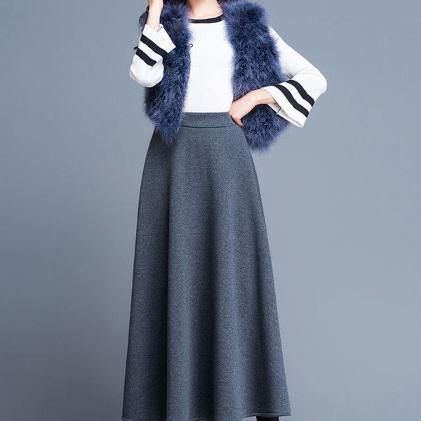 winter women thickening warm button korean skirts lady elegant version high waist skirt new large size mid-length a word skirts q1209, Black
winter women thickening warm button korean skirts lady elegant version high waist skirt new large size mid-length a word skirts q1209, Black