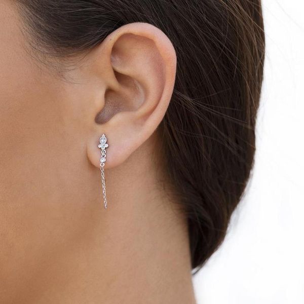 925 sterling silver white cz paved water drop cubic zirconia link chain tassel long earring for women classic simple jewelry
925 sterling silver white cz paved water drop cubic zirconia link chain tassel long earring for women classic simple jewelry