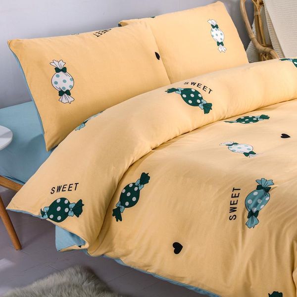 bedding sets yellow super soft ab side cartoon candy duvet cover set pillowcases solid color flat sheet boy quilt king home
bedding sets yellow super soft ab side cartoon candy duvet cover set pillowcases solid color flat sheet boy quilt king home