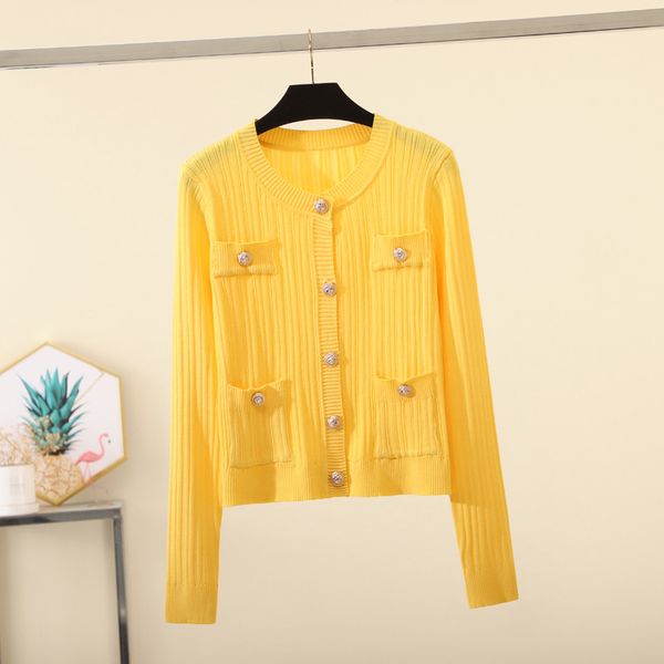 2021 New Autumn Mesh Cardigan Female Retro Short Fine Sweet Collared Round Collar Sleeves Long Yellow Fashion Jumpers Tops 44RK, White;black
2021 New Autumn Mesh Cardigan Female Retro Short Fine Sweet Collared Round Collar Sleeves Long Yellow Fashion Jumpers Tops 44RK, White;black