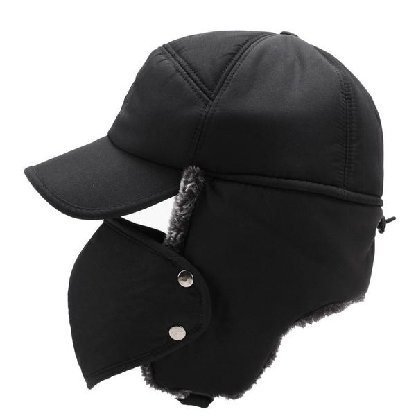 hats winter men warm hat with ear flap pu leather fur trapper cap earflap outdoor sports cap, Black;white
hats winter men warm hat with ear flap pu leather fur trapper cap earflap outdoor sports cap, Black;white