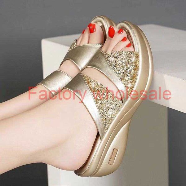women slippers summer platform shoes fashion women wedge open toe flip flops ladies bling slide beach shoes pantoufle femme, Black
women slippers summer platform shoes fashion women wedge open toe flip flops ladies bling slide beach shoes pantoufle femme, Black