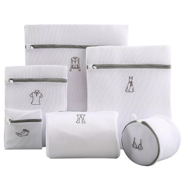 1 set/6pcs mesh laundry bags socks t-shirt underwear laundry washing bags 
1 set/6pcs mesh laundry bags socks t-shirt underwear laundry washing bags
