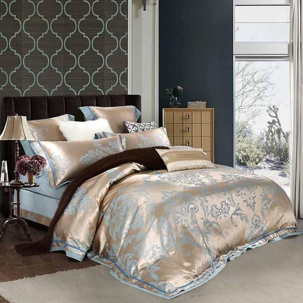 bedding sets 4/6pcs jacquard satin duvet cover bed sheet set king size silk/cotton bedclothes luxury home textile
bedding sets 4/6pcs jacquard satin duvet cover bed sheet set king size silk/cotton bedclothes luxury home textile