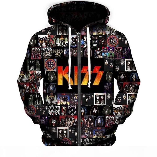 kiss jackets 3d hoodies zipper hooded jacket men women kiss band hoodie vintage kiss paul stanley concert tour christmas sweatshirts, Black
kiss jackets 3d hoodies zipper hooded jacket men women kiss band hoodie vintage kiss paul stanley concert tour christmas sweatshirts, Black