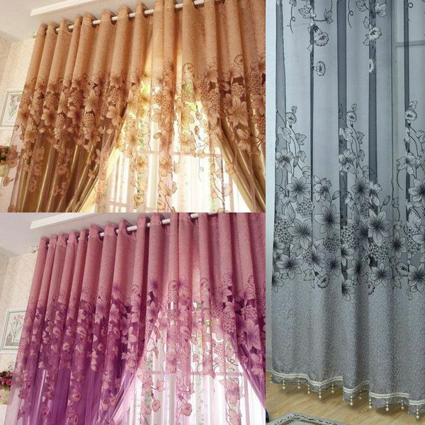 100*250 cm luxury lace lily floral printing door window curtain room drape panel voile tulle sheer valance draperies
100*250 cm luxury lace lily floral printing door window curtain room drape panel voile tulle sheer valance draperies