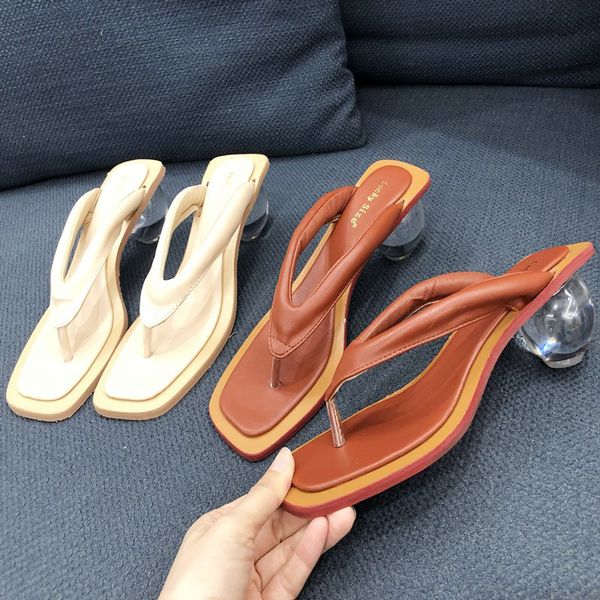 summer luxury 2020 female crystal designer light high slides weird flip flop mules round heels transparent shoes 0n22, Black
summer luxury 2020 female crystal designer light high slides weird flip flop mules round heels transparent shoes 0n22, Black