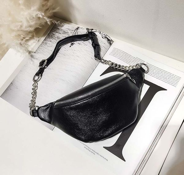 women pu shoulder chain cross body bag white plain black waist fanny pack fashion waist bag
women pu shoulder chain cross body bag white plain black waist fanny pack fashion waist bag