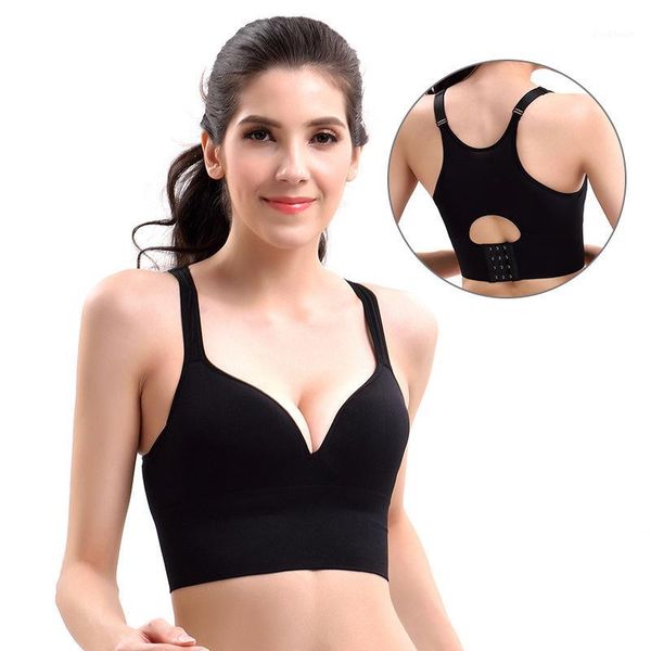 women's seamless yoga bra wirerunning bras with back support slim fit yoga sport vest underwear unpadded1, White;black
women's seamless yoga bra wirerunning bras with back support slim fit yoga sport vest underwear unpadded1, White;black