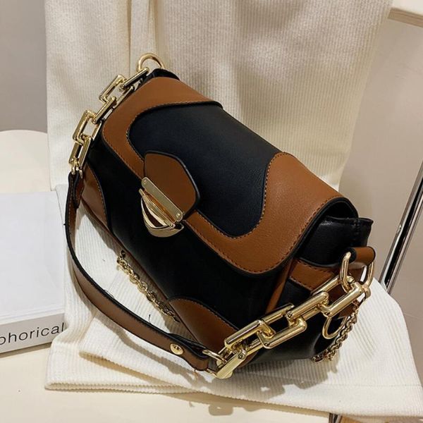 thick chain tote bag 2021 new high-quality pu leather women's designer handbag contrast color chain shoulder messenger bag
thick chain tote bag 2021 new high-quality pu leather women's designer handbag contrast color chain shoulder messenger bag