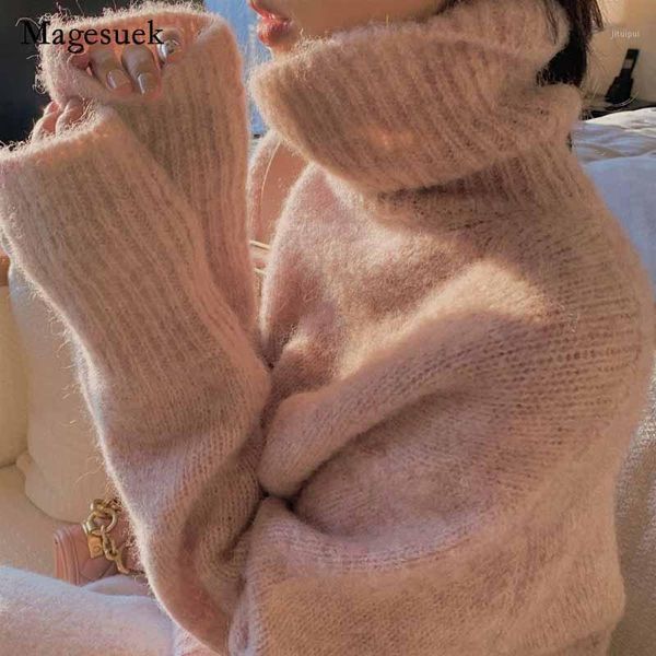 women vintage pullover thick loose turtleneck solid sweaters winter sweet knitted jumper lazy literary sweater pull femme 116461, White;black
women vintage pullover thick loose turtleneck solid sweaters winter sweet knitted jumper lazy literary sweater pull femme 116461, White;black