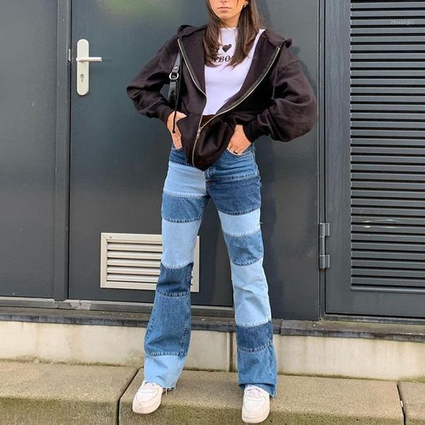 jeans women patchwork casual jeans stretch ripped color block vintage denim pants straight-leg slim pants #t2g1, Blue
jeans women patchwork casual jeans stretch ripped color block vintage denim pants straight-leg slim pants #t2g1, Blue