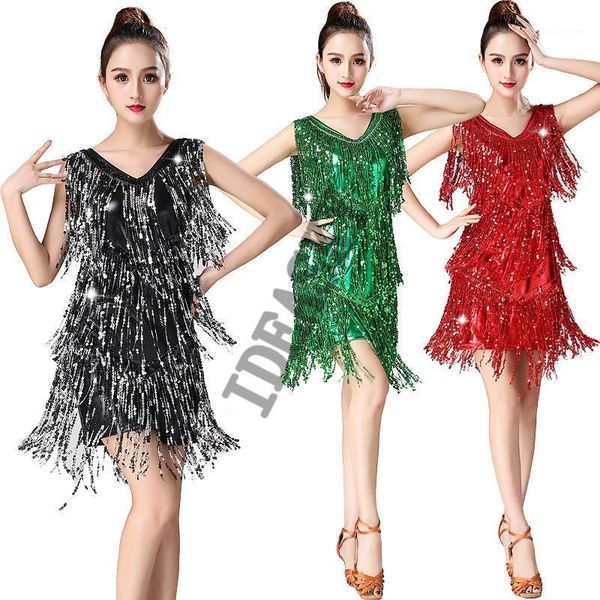 new women lady metallic sleeveless sparkle sequin tassel fringe ballroom samba tango stage party salsa latin dance dress1, Black;red
new women lady metallic sleeveless sparkle sequin tassel fringe ballroom samba tango stage party salsa latin dance dress1, Black;red