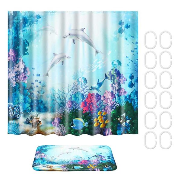 kids cartoon shower curtain set with hooks underwater world dolphins waterproof bathroom curtain home decoration animals
kids cartoon shower curtain set with hooks underwater world dolphins waterproof bathroom curtain home decoration animals