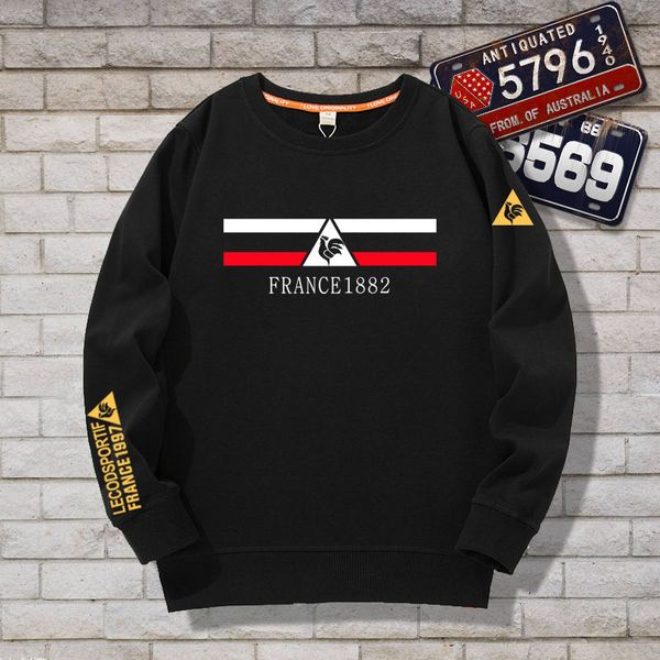 2020 men's french rooster new round neck long sleeve casual loose sweater hoodies 2020, Black
2020 men's french rooster new round neck long sleeve casual loose sweater hoodies 2020, Black