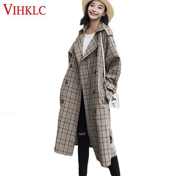 british plaid trench coat women long section korean version spring autumn 2020 new students loose self-cultivation waist x245, Tan;black
british plaid trench coat women long section korean version spring autumn 2020 new students loose self-cultivation waist x245, Tan;black