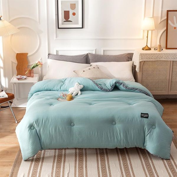 soft winter/summer comforter thicken quilt washed cotton&polyester keep warm blanket solid color home textile full double queen1
soft winter/summer comforter thicken quilt washed cotton&polyester keep warm blanket solid color home textile full double queen1