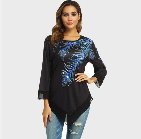 shirt blouse women plus size 5xl fashion new spring print 3/4 sleeve elasticity splice female shirt casual1, White
shirt blouse women plus size 5xl fashion new spring print 3/4 sleeve elasticity splice female shirt casual1, White