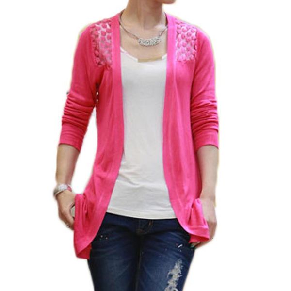 knitted lace cardigan crochet women sweaters blusas feminino casual long cardigans spring summer body lady femme, White;black
knitted lace cardigan crochet women sweaters blusas feminino casual long cardigans spring summer body lady femme, White;black