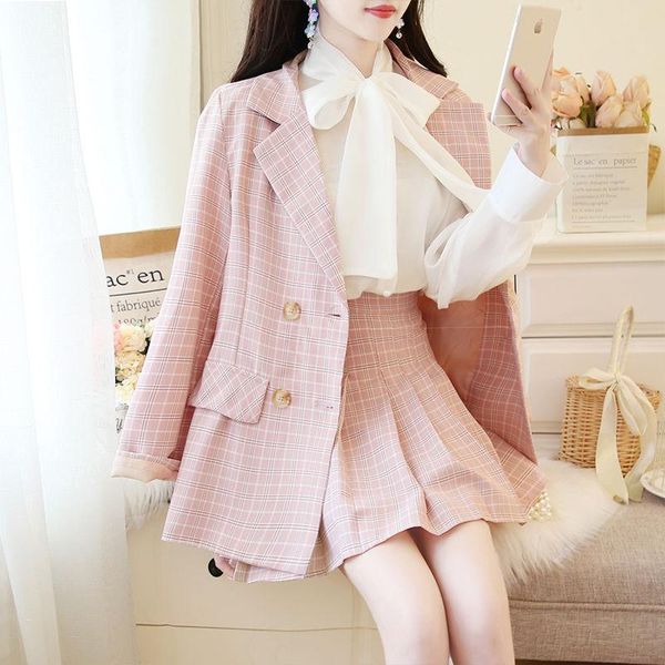 two piece dress 2021 autumn tweed 2 set women slim plaid short fashion trim jacket coat + pleated skirts suits, White
two piece dress 2021 autumn tweed 2 set women slim plaid short fashion trim jacket coat + pleated skirts suits, White