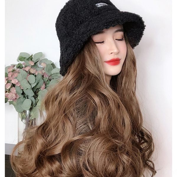 om3gc net red fashion with fisherman's wig hairband wig hat long curly lamb hair long curly hair fisherman's hat girl, Black
om3gc net red fashion with fisherman's wig hairband wig hat long curly lamb hair long curly hair fisherman's hat girl, Black