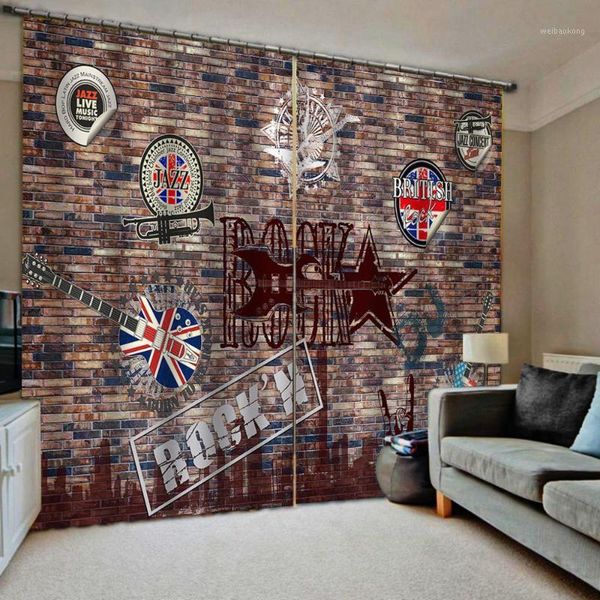 curtain & drapes blackout living room bedroom decor 2 panels hookswindow curtains brick music curtain1
curtain & drapes blackout living room bedroom decor 2 panels hookswindow curtains brick music curtain1