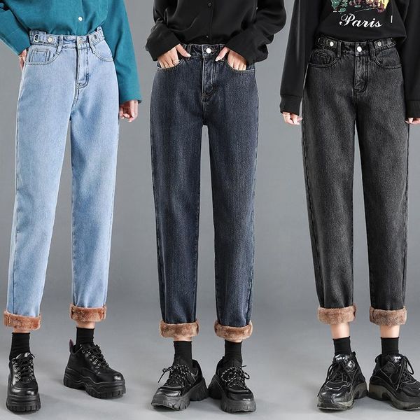 women's jeans candy color winter thicken harem pants women high waist fleeces denim trousers plus size solid warm jean pant p9561, Blue
women's jeans candy color winter thicken harem pants women high waist fleeces denim trousers plus size solid warm jean pant p9561, Blue